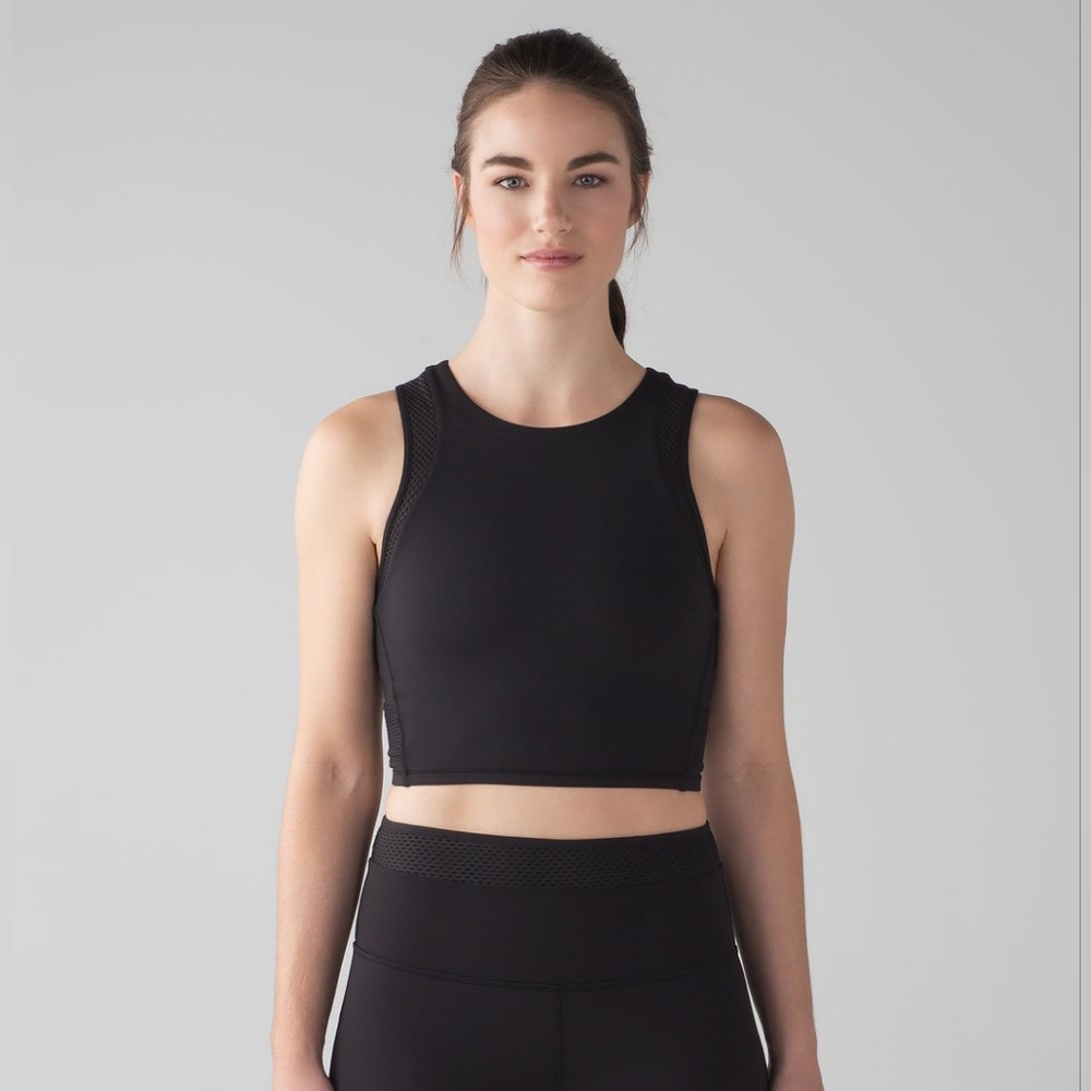 lululemon athletica Midnight Black Mesh Sports Bra